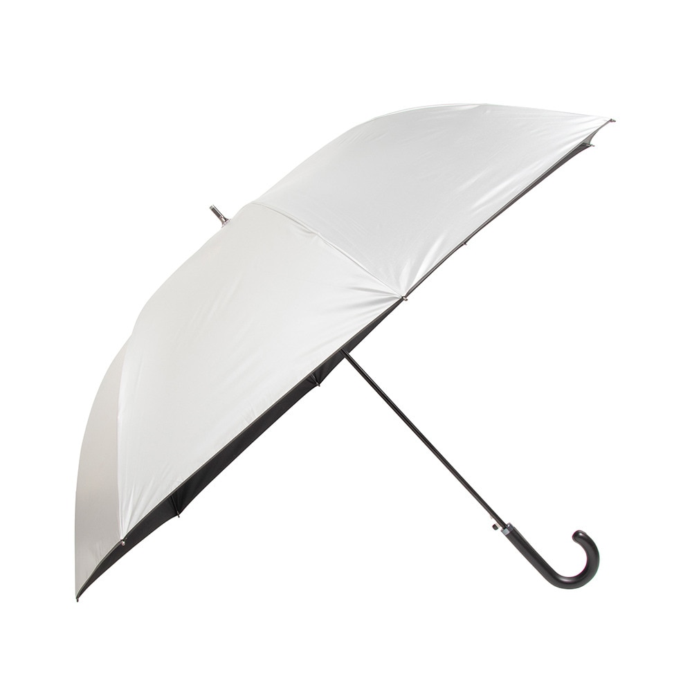 チャンピオン（CHAMPION）（メンズ、レディース）晴雨兼用 長傘 無地 70cm ジャンプ傘 CHP75JP70 BK シルバー