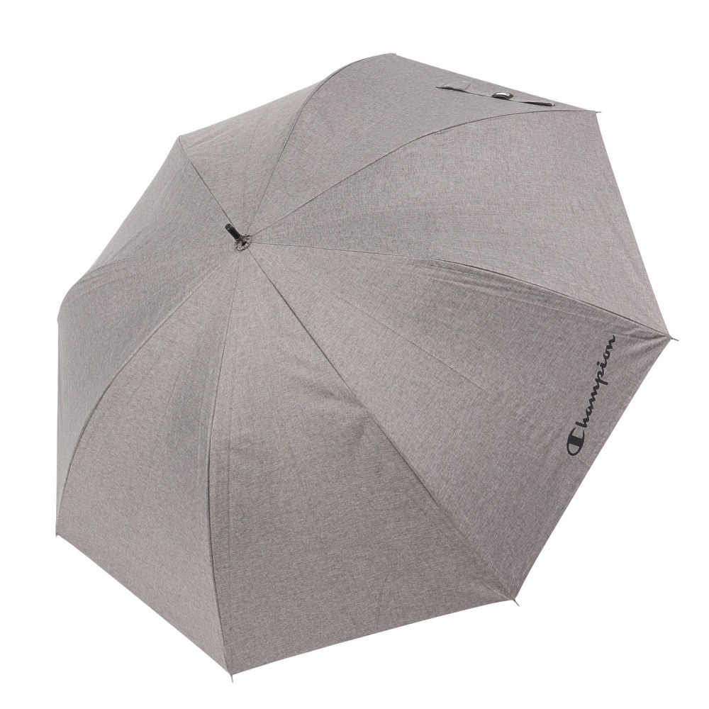 チャンピオン（CHAMPION）（メンズ、レディース）傘 晴雨兼用シャンブレー ジャンプ傘 65cm グレー CHM81JP65 GY 長傘 日傘 雨傘 兼用 遮光 UVカット