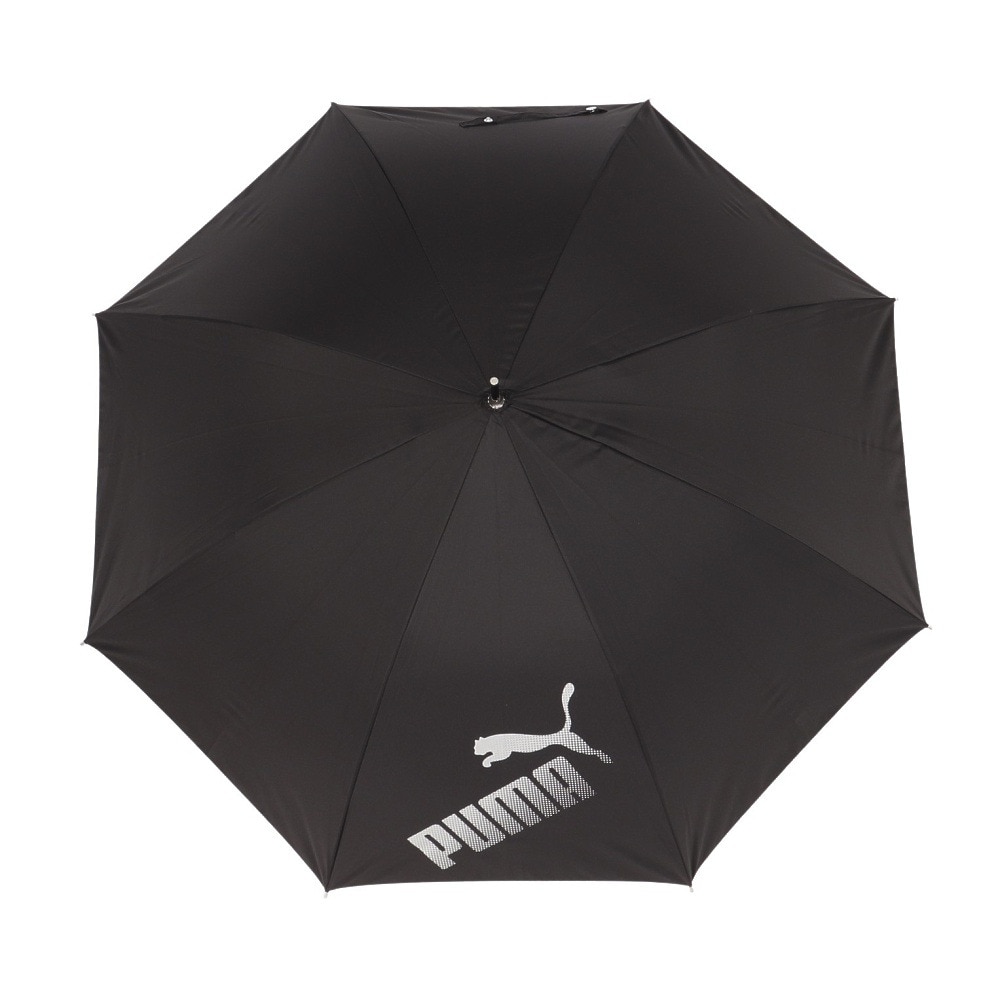 プーマ（PUMA）（メンズ、レディース）晴雨兼用SV 無地60cm JP 傘 黒 PBP76JP60 BK 紫外線対策 遮光 軽量  反射素材 ロゴ シンプル 学生
