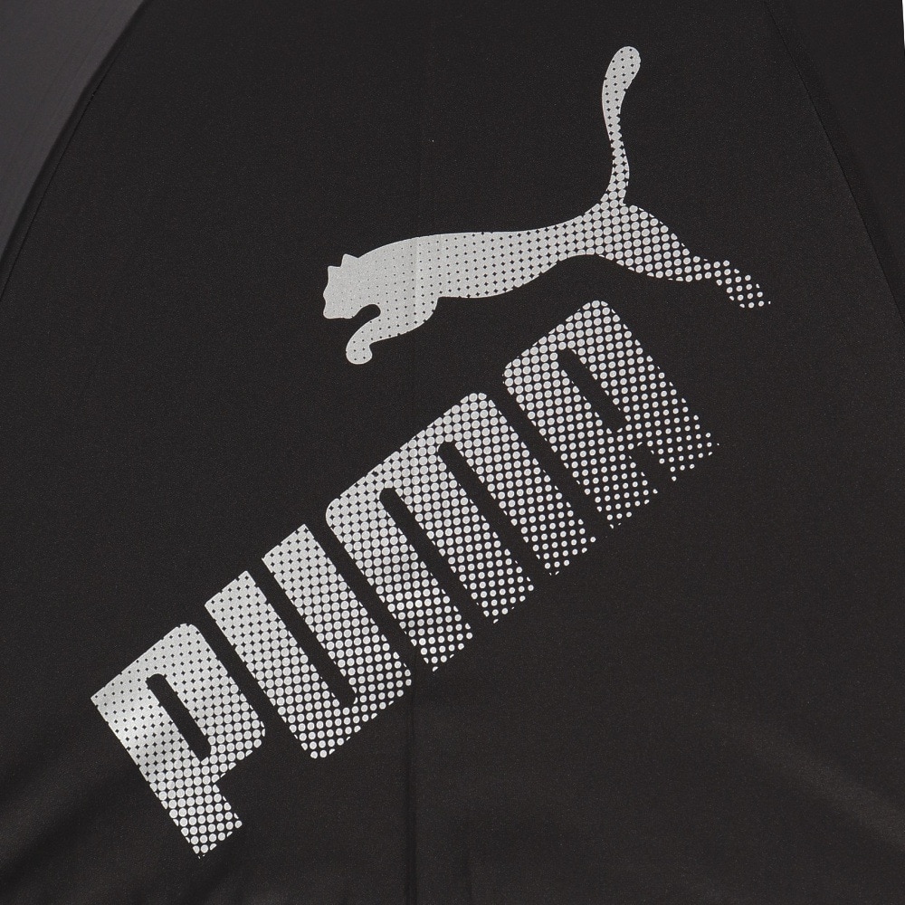 プーマ（PUMA）（メンズ、レディース）晴雨兼用SV 無地60cm JP 傘 黒 PBP76JP60 BK 紫外線対策 遮光 軽量  反射素材 ロゴ シンプル 学生