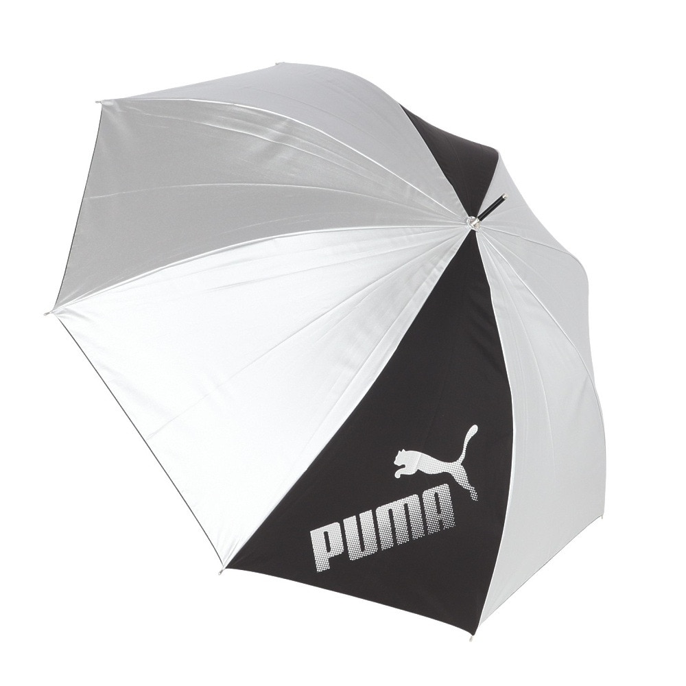 プーマ（PUMA）（メンズ、レディース）晴雨兼用SV 張り分け 60cm JP 傘 PBP77JP60 SL 紫外線対策 遮光 軽量  反射素材 ロゴ シンプル 学生