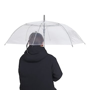 (メンズ、レディース)雨傘 クリア 65cm ビニール傘 115-065 透明傘 長傘 ワンタッチオープン