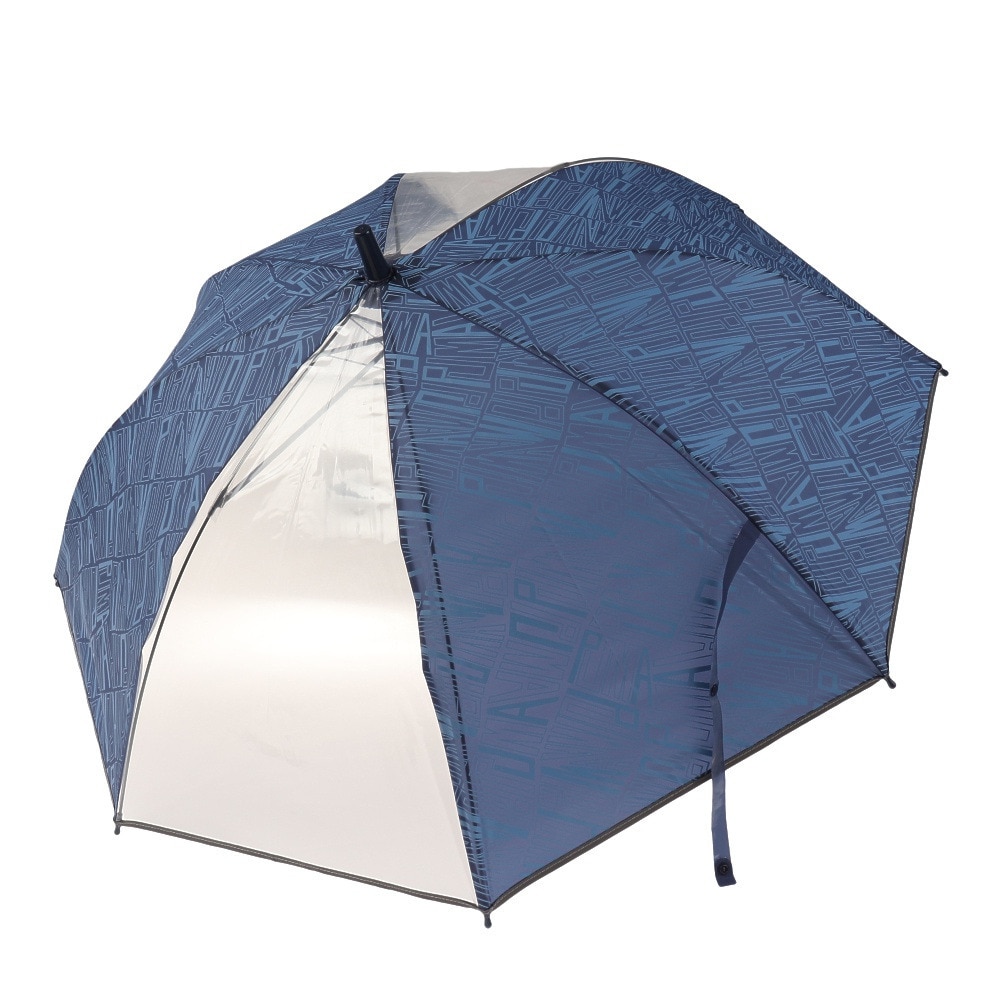 プーマ（PUMA）（キッズ）ジュニア 長傘 2駒透明反射テープ付総柄ジャンプ傘 PAS17JP58 NV ネイビー 58cm