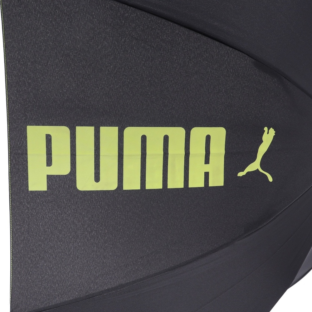 プーマ（PUMA）（キッズ）雨傘 ジュニア 長傘 ステッチ無地 55cm ジャンプ傘 PBS55JP55 BK 黒