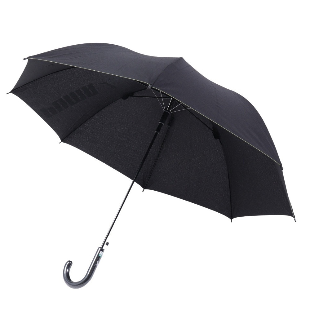 プーマ（PUMA）（キッズ）雨傘 ジュニア ステッチ無地 長傘PBS55JP60 BK 60cm ジャンプ傘 黒