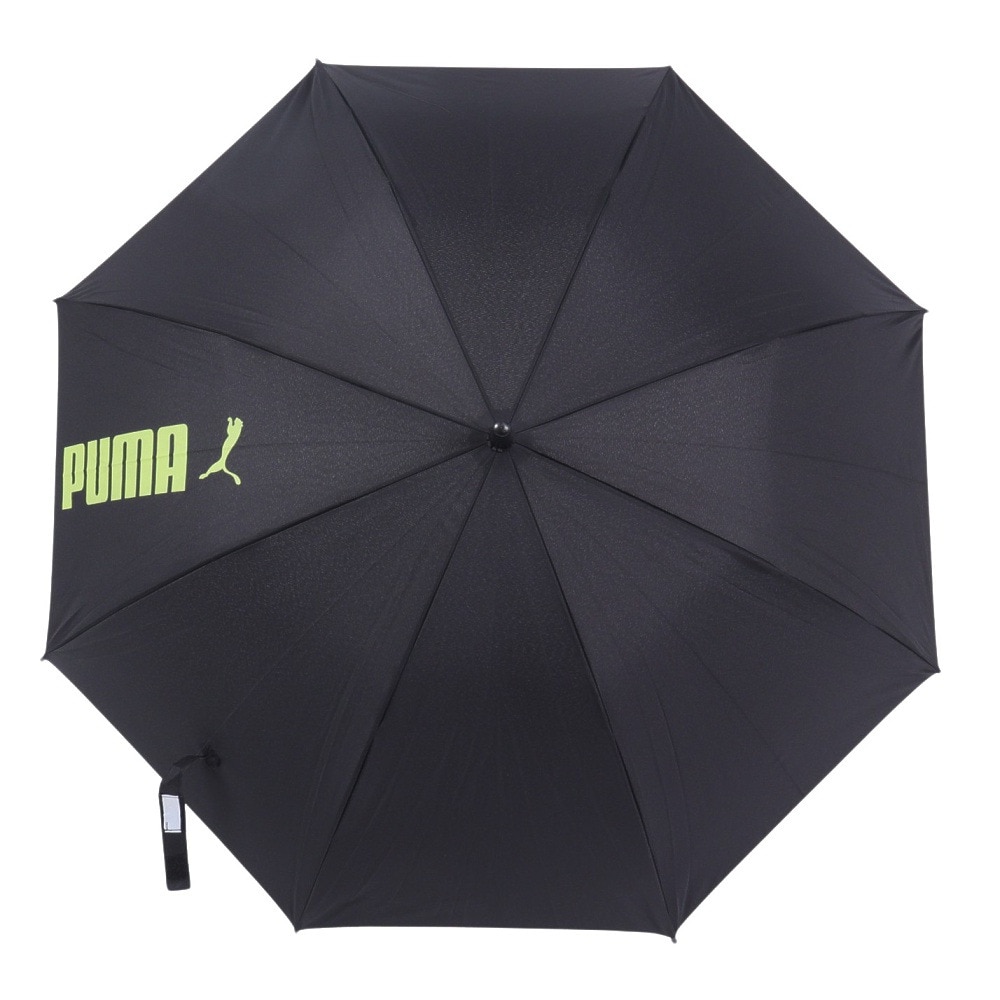 プーマ（PUMA）（キッズ）雨傘 ジュニア ステッチ無地 長傘PBS55JP60 BK 60cm ジャンプ傘 黒