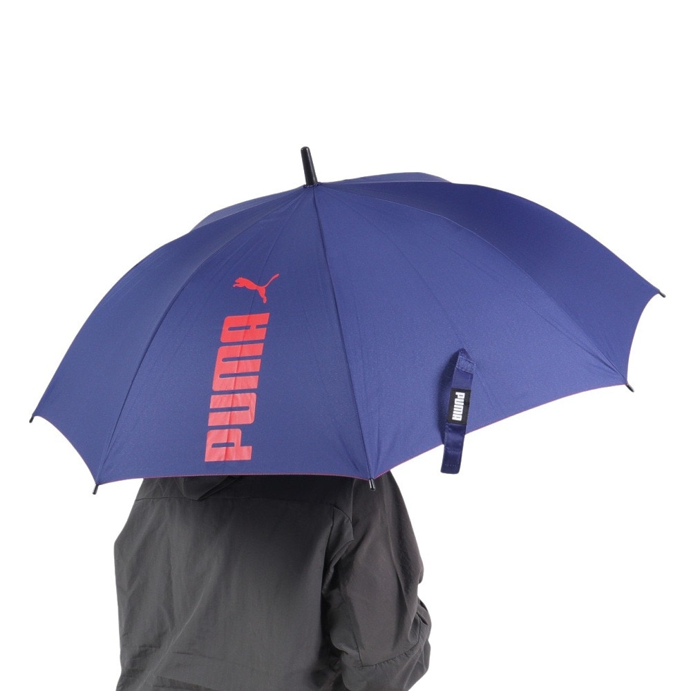 プーマ（PUMA）（キッズ）雨傘 ジュニア ステッチ無地 PBS55JP60 NV 60cm ジャンプ傘 ネイビー