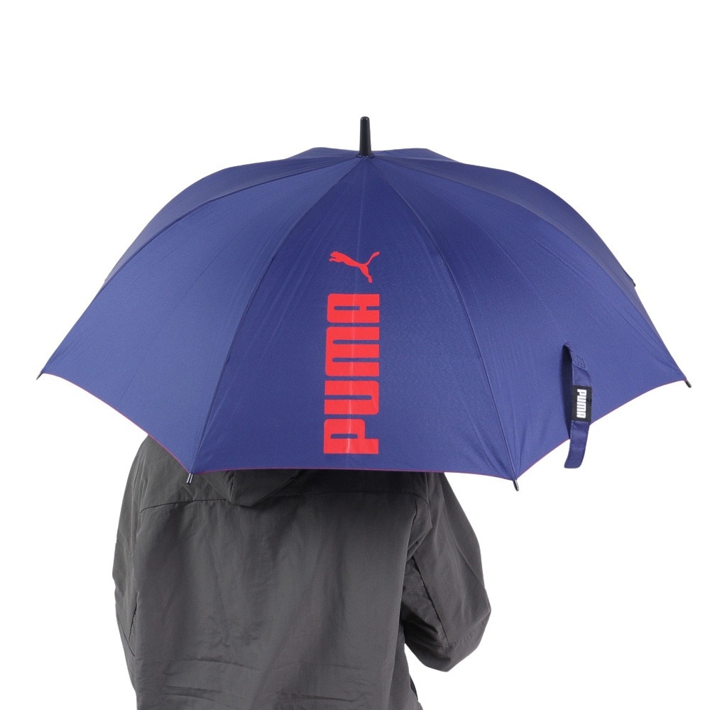 プーマ（PUMA）（キッズ）雨傘 ジュニア ステッチ無地 PBS55JP60 NV 60cm ジャンプ傘 ネイビー