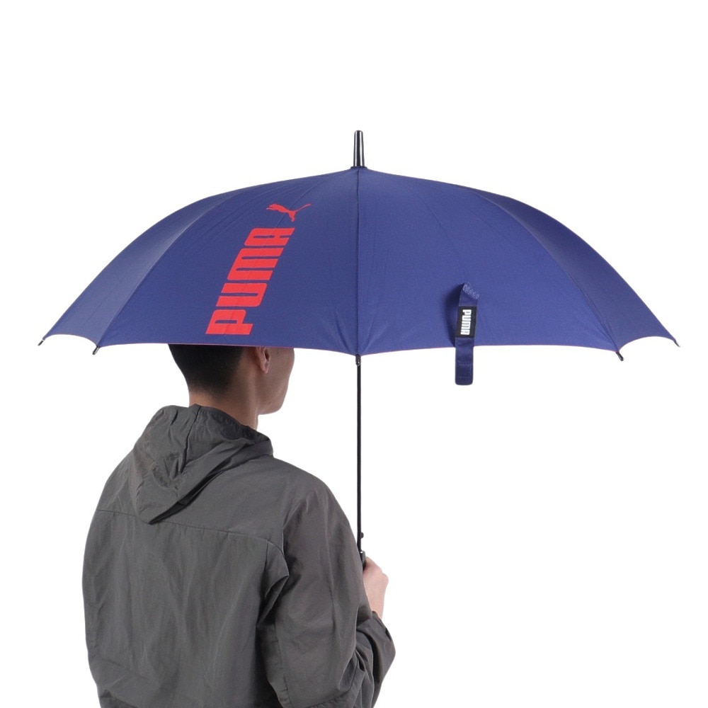 プーマ（PUMA）（キッズ）雨傘 ジュニア ステッチ無地 PBS55JP60 NV 60cm ジャンプ傘 ネイビー