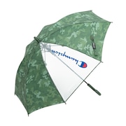 (キッズ)雨傘 長傘 迷彩 58cm ジャンプ傘 耐風 CHS49JP58 GR グリーン