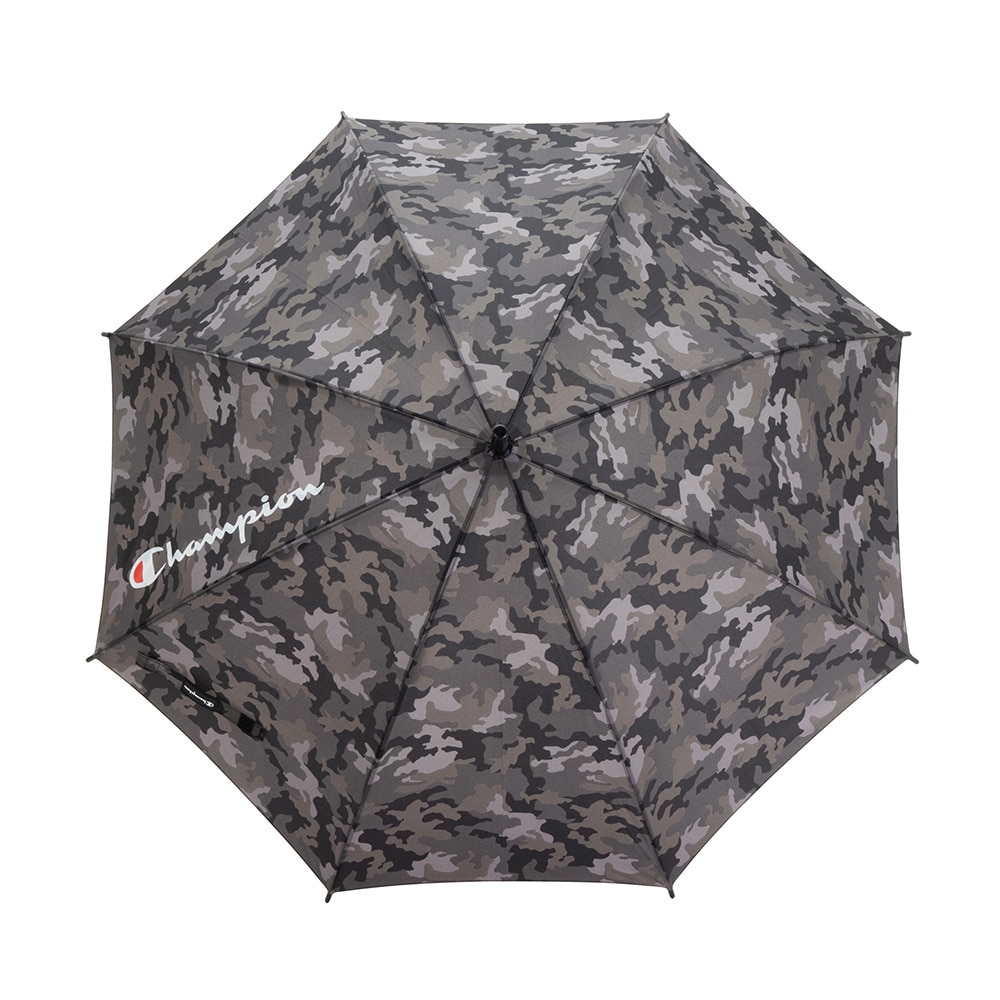 チャンピオン（CHAMPION）（キッズ）雨傘 長傘 迷彩 60cm ジャンプ傘 耐風 CHS49JP60 BK 黒