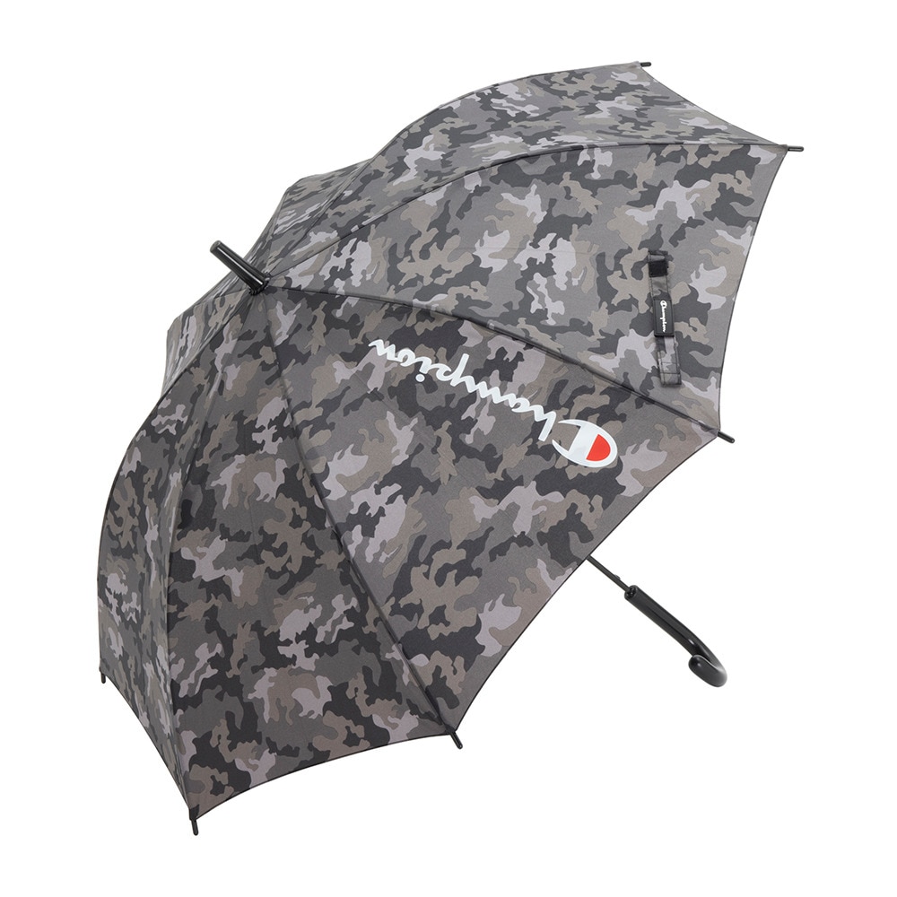 チャンピオン（CHAMPION）（キッズ）雨傘 長傘 迷彩 60cm ジャンプ傘 耐風 CHS49JP60 BK 黒