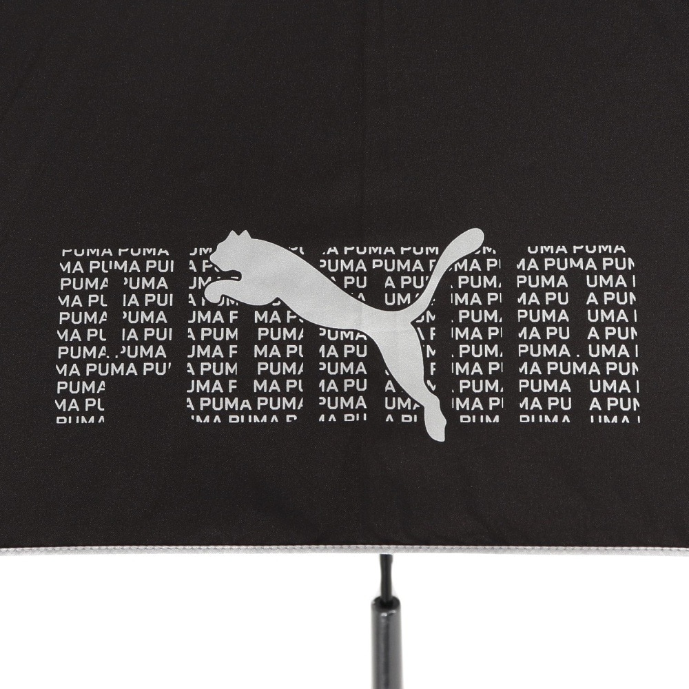 プーマ（PUMA）（キッズ）晴雨兼用SV 55cm JP 傘 黒 PBS75JP55 BK 紫外線対策 遮光 軽量  反射素材 ロゴ シンプル 学生