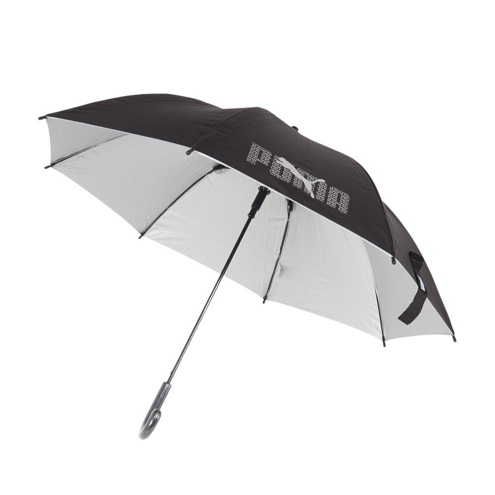 プーマ（PUMA）（キッズ）晴雨兼用SV 55cm JP 傘 黒 PBS75JP55 BK 紫外線対策 遮光 軽量  反射素材 ロゴ シンプル 学生