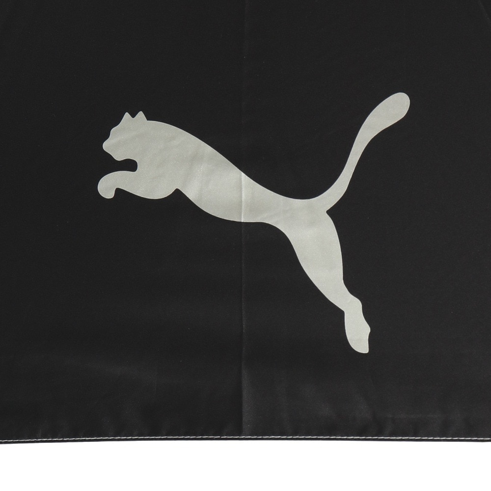 プーマ（PUMA）（キッズ）晴雨兼用 反射テープ60cm JP 傘 黒 PBS80JP58 BK UVカット 紫外線対策 遮光 軽量 反射素材 ロゴ シンプル 学生