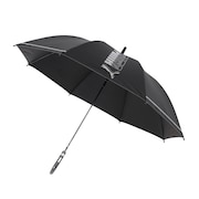 (キッズ)晴雨兼用 反射テープ60cm JP 傘 黒 PBS80JP58 BK UVカット 紫外線対策 遮光 軽量 反射素材 ロゴ シンプル 学生