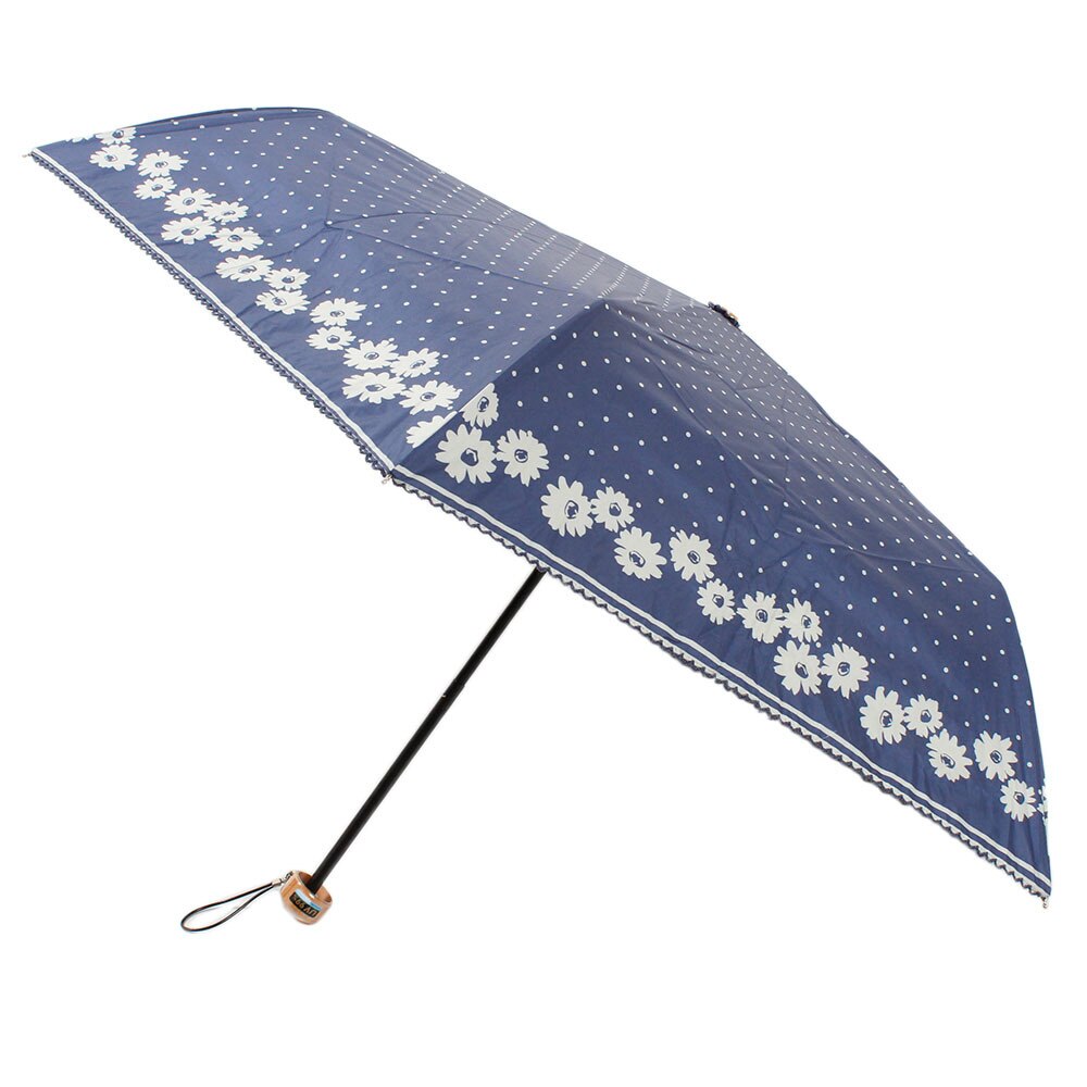  折りたたみ日傘50cm フラワードット 929006 NV