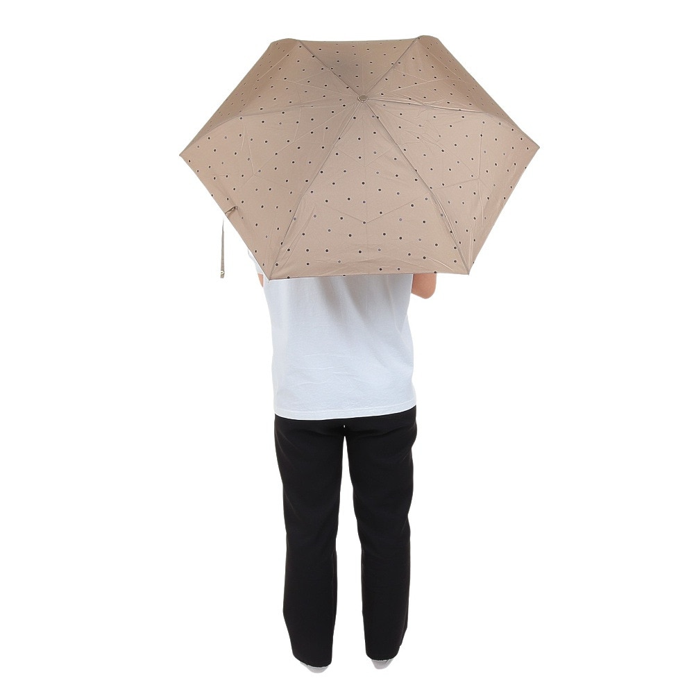 ワールド パーティー（W.P.C）（レディース）雨傘 折りたたみ傘 ミルキードット mini 6375-011-002 ブラウン