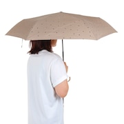 (レディース)雨傘 折りたたみ傘 ミルキードット mini 6375-011-002 ブラウン