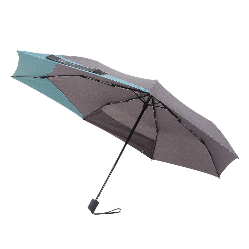 ワールド パーティー（W.P.C）（メンズ、レディース）雨傘 バックプロテクトフォールディング UX004-932-002 グレーXブルー