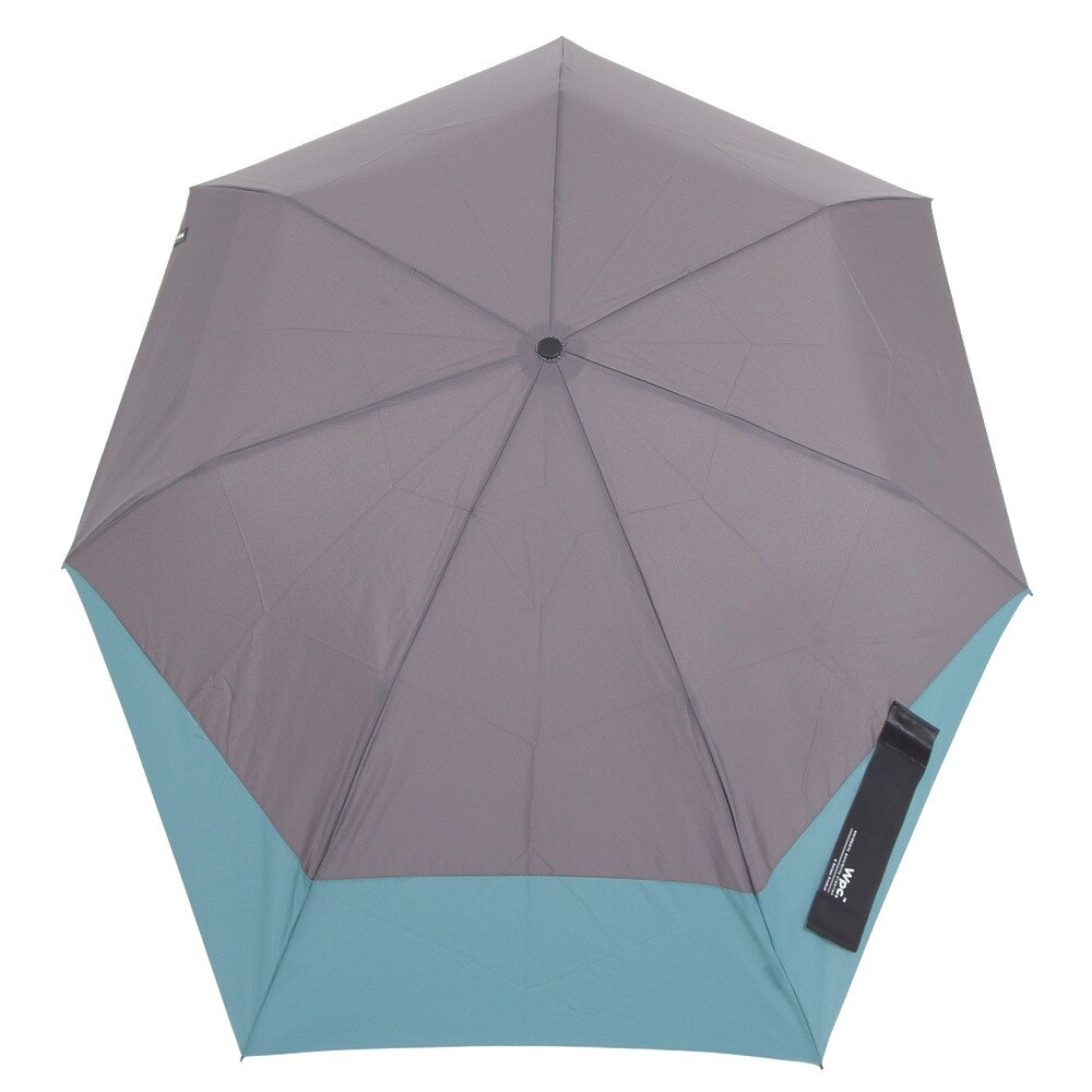 ワールド パーティー（W.P.C）（メンズ、レディース）雨傘 バックプロテクトフォールディング UX004-932-002 グレーXブルー