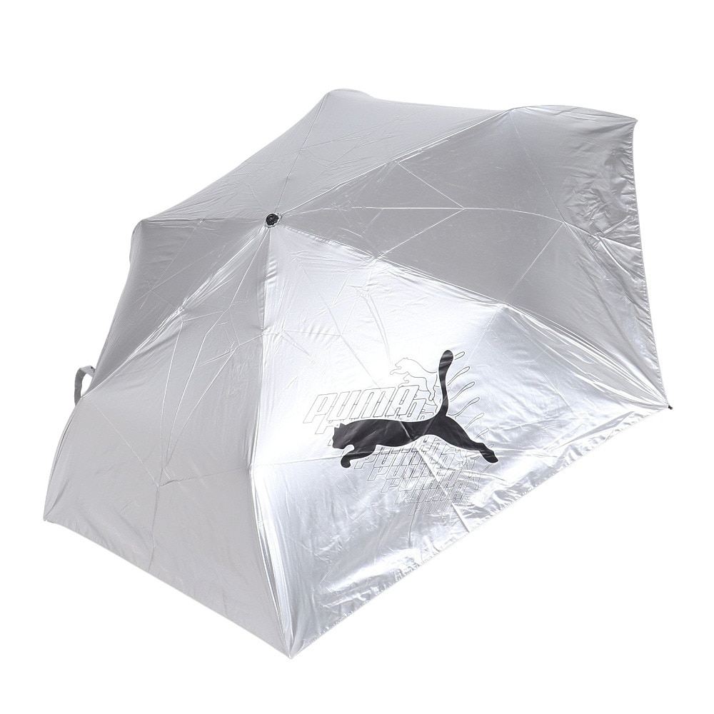 プーマ（PUMA）（メンズ、レディース）大人用折畳み 晴雨兼用 無地 60cm ミニ傘 PBP66MN60 BK