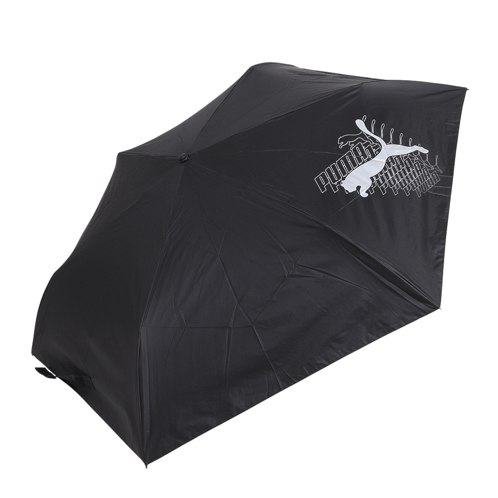 プーマ（PUMA）（メンズ、レディース）大人用折畳み 晴雨兼用 無地 60cm ミニ傘 PBP67MN60 BK