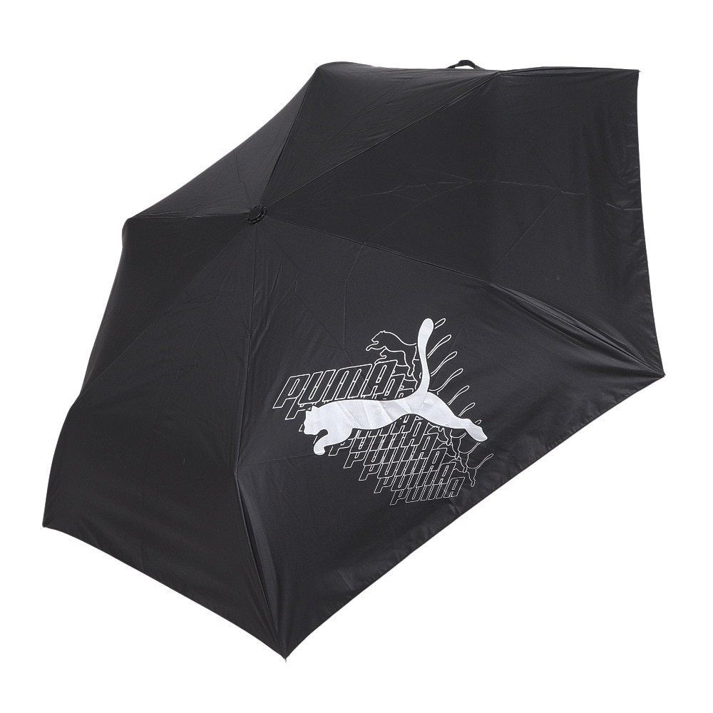 プーマ（PUMA）（メンズ、レディース）大人用折畳み 晴雨兼用 無地 55cm 自動開閉傘 PBP67WJ55 BK