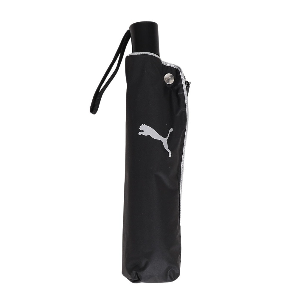 プーマ（PUMA）（メンズ、レディース）晴雨兼用 折りたたみ傘 無地 55cm 自動開閉傘 PBP67WJ55 BK 黒