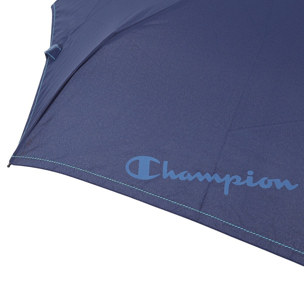 チャンピオン（CHAMPION）（メンズ）雨傘 折りたたみ傘 ステッチ無地 58cm 耐風 CHM69MN58 NV ネイビー