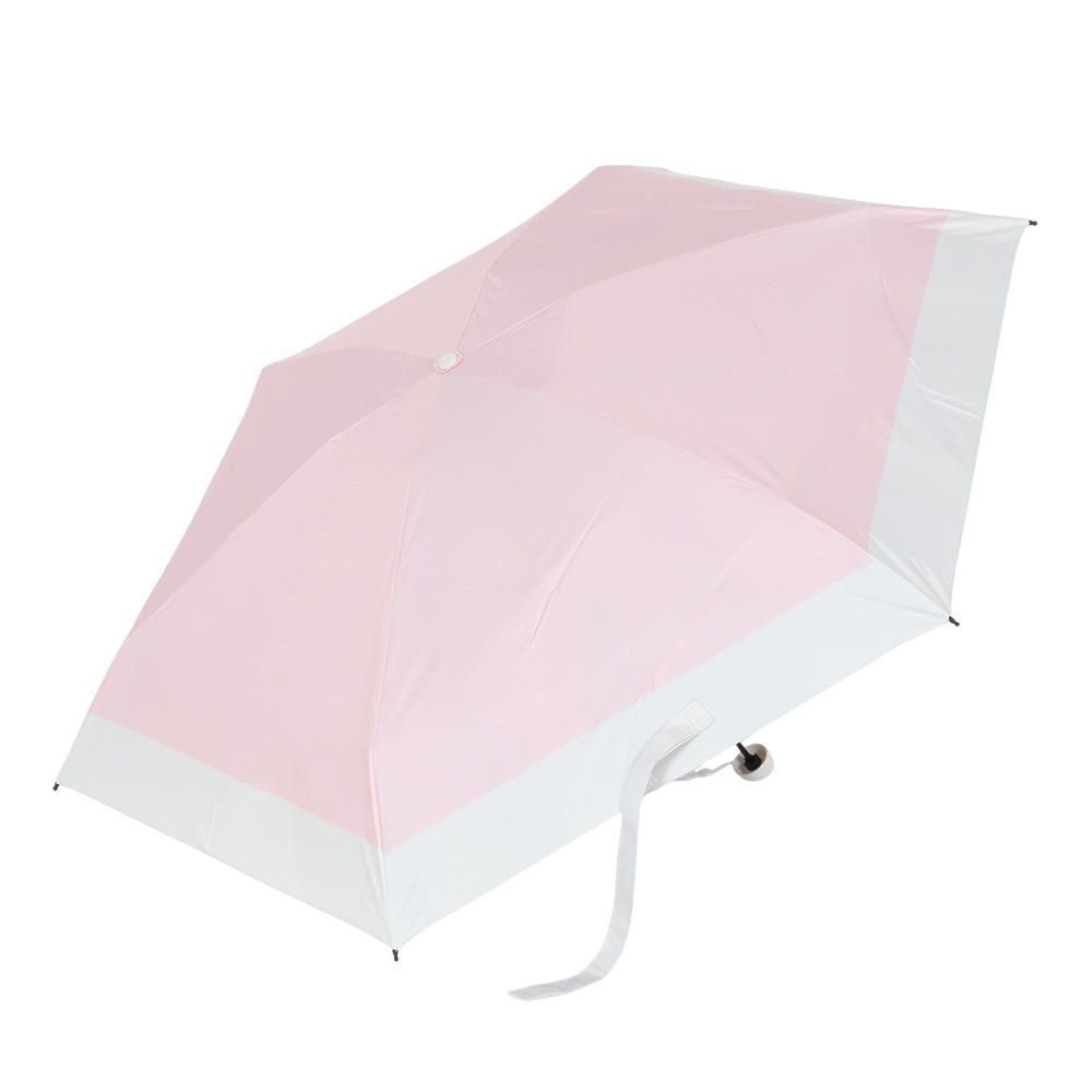 ムーンバット（MOONBAT）（メンズ、レディース）晴雨兼用折りたたみ日傘 kowaza ボーダー ピンク 31-230-30289-05-30-500 撥水 遮光 遮熱 紫外線対策 UVカット