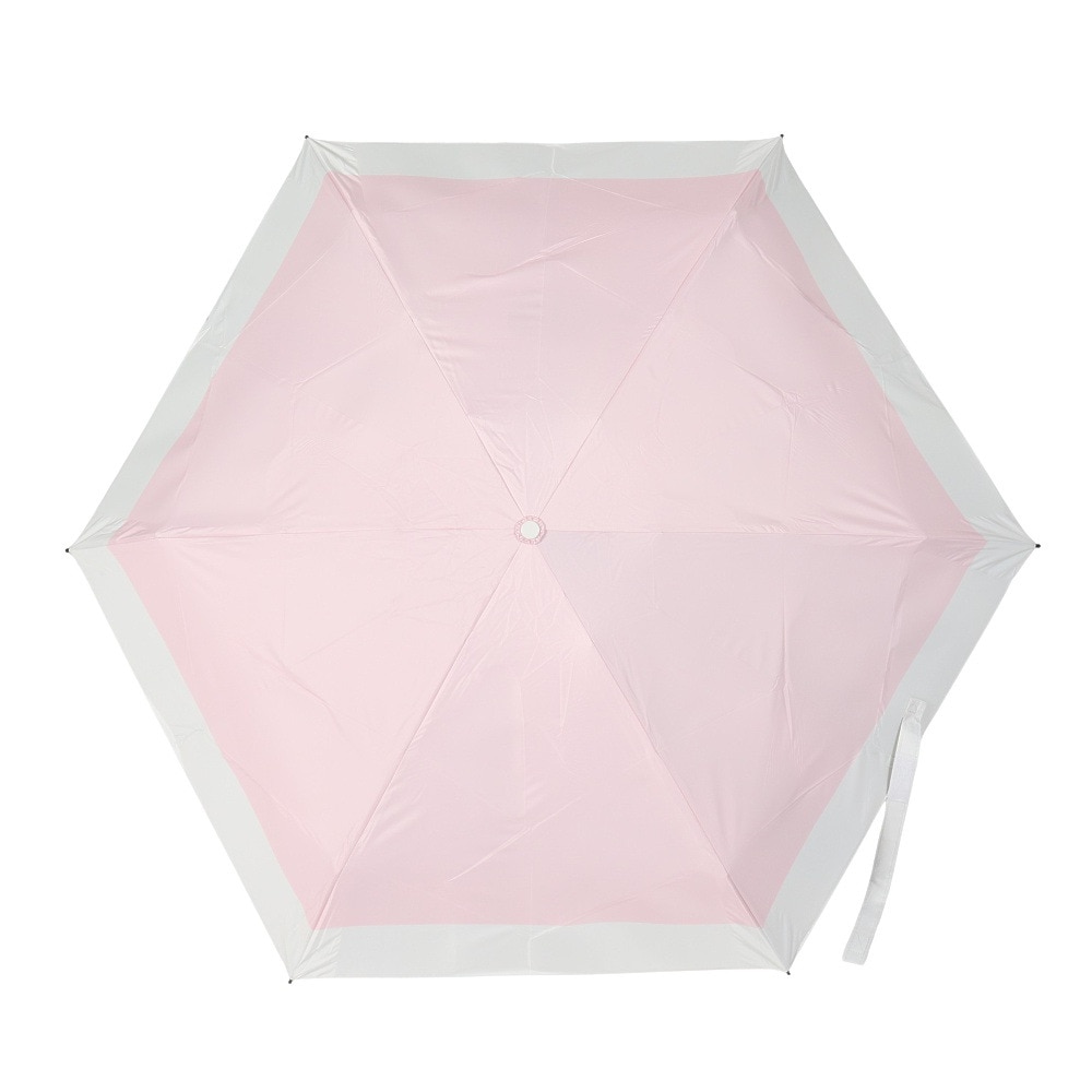 ムーンバット（MOONBAT）（メンズ、レディース）晴雨兼用折りたたみ日傘 kowaza ボーダー ピンク 31-230-30289-05-30-500 撥水 遮光 遮熱 紫外線対策 UVカット