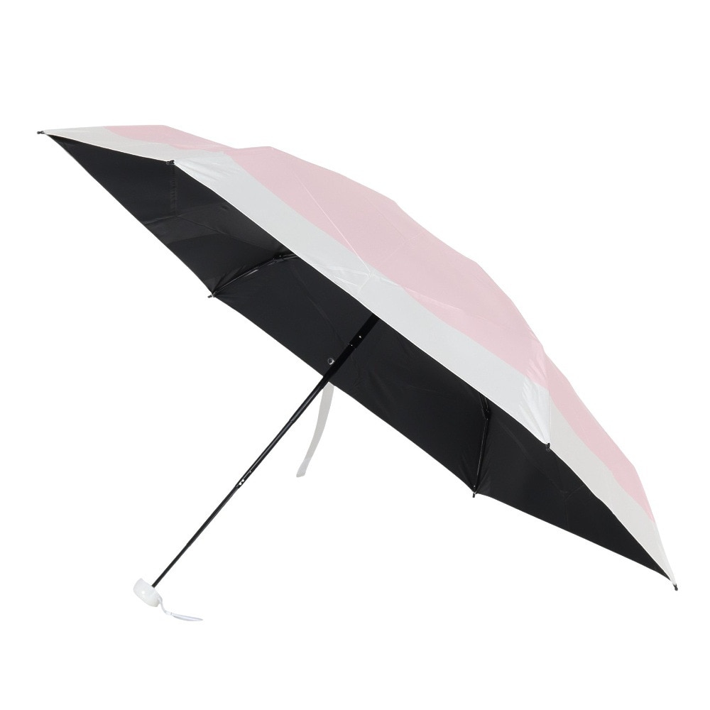ムーンバット（MOONBAT）（メンズ、レディース）晴雨兼用折りたたみ日傘 kowaza ボーダー ピンク 31-230-30289-05-30-500 撥水 遮光 遮熱 紫外線対策 UVカット