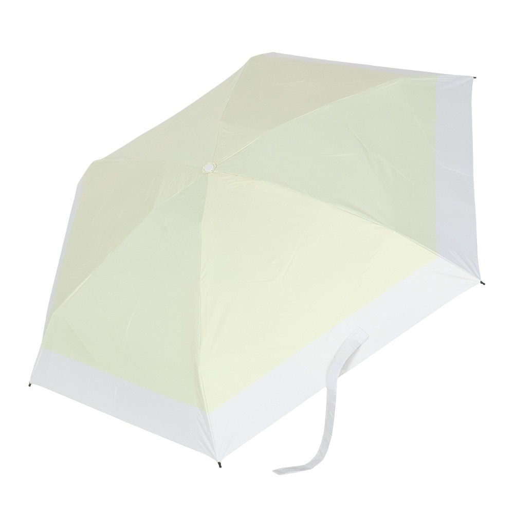 ムーンバット（MOONBAT）（メンズ、レディース）晴雨兼用折りたたみ日傘 kowaza ボーダー 黄色 31-230-30289-05-50-500 撥水 遮光 遮熱 紫外線対策 UVカット