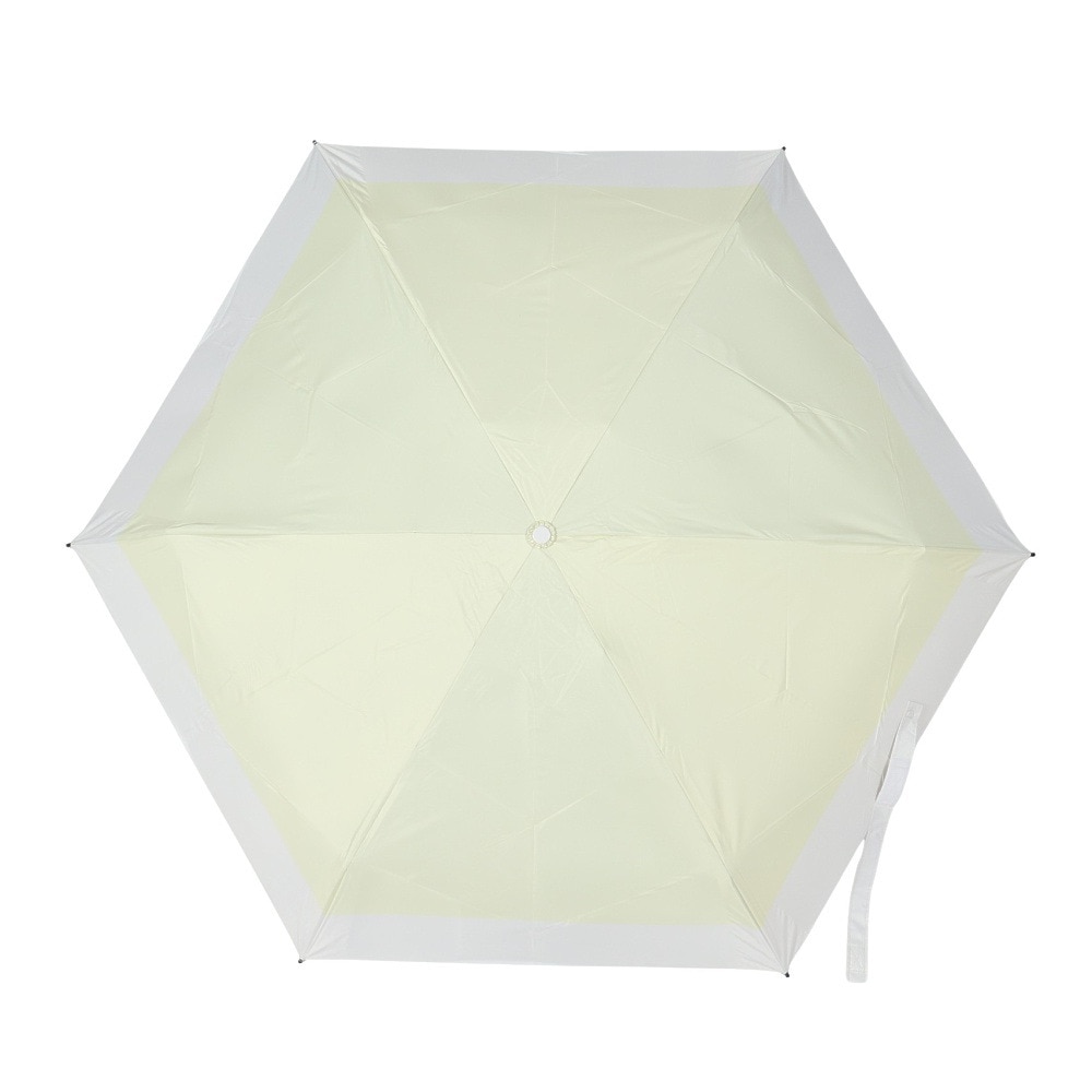 ムーンバット（MOONBAT）（メンズ、レディース）晴雨兼用折りたたみ日傘 kowaza ボーダー 黄色 31-230-30289-05-50-500 撥水 遮光 遮熱 紫外線対策 UVカット