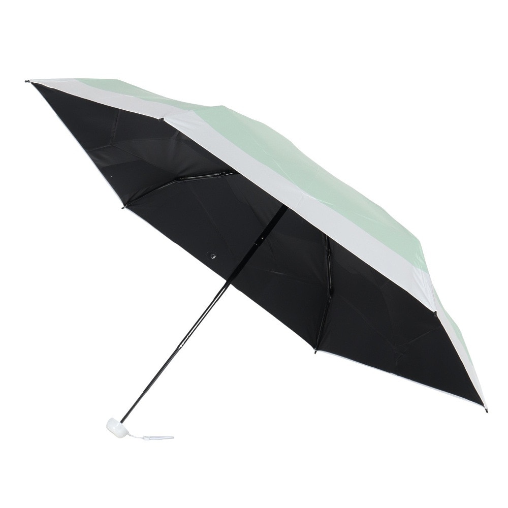 ムーンバット（MOONBAT）（メンズ、レディース）晴雨兼用折りたたみ日傘 kowaza ボーダー 緑 31-230-30289-05-60-50 撥水 遮光 遮熱 紫外線対策 UVカット
