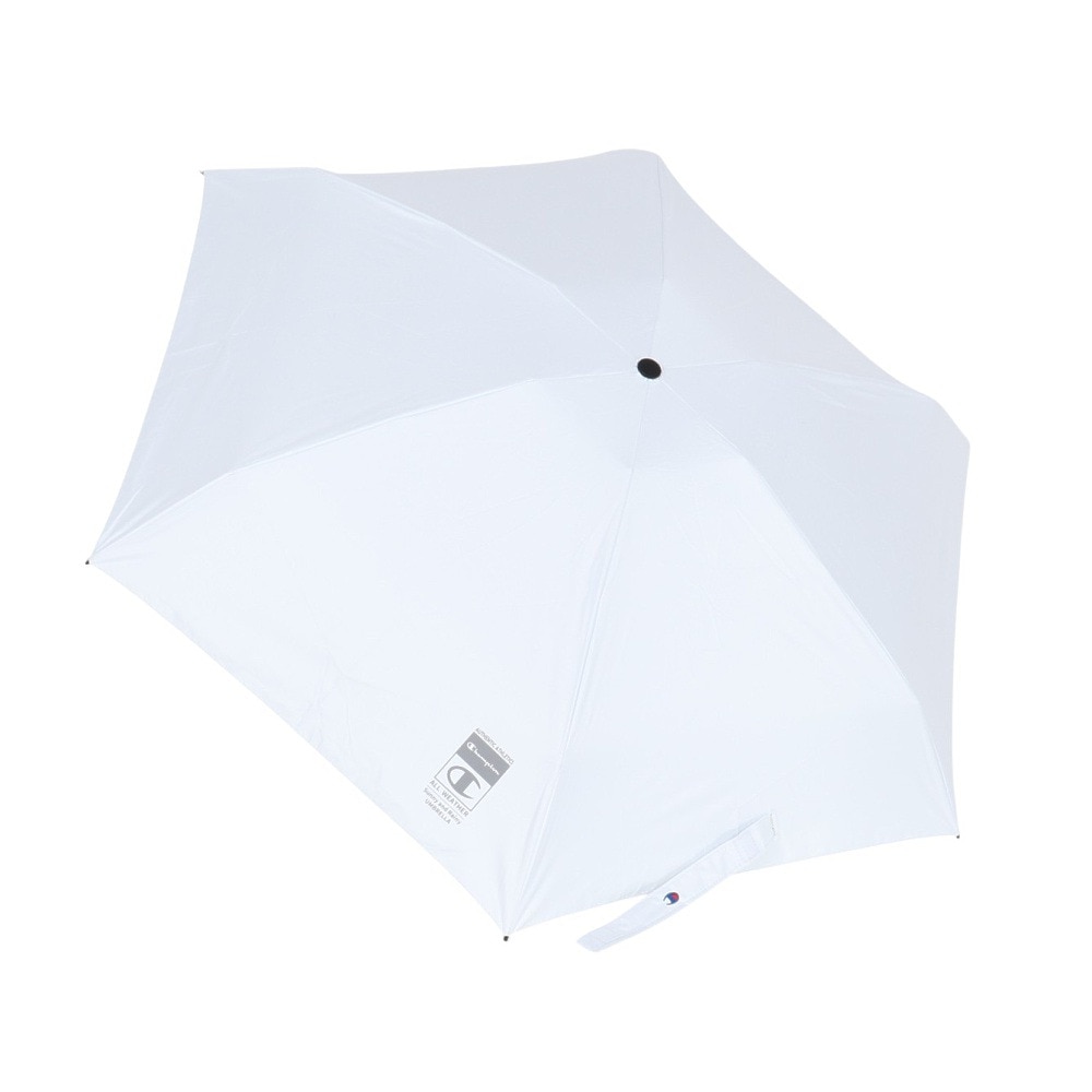 チャンピオン（CHAMPION）（メンズ、レディース）折りたたみ傘 晴雨兼用 5段コンパクト アイボリー 50cm CHP93MN50 IV UVカット 遮光 日傘 雨傘 