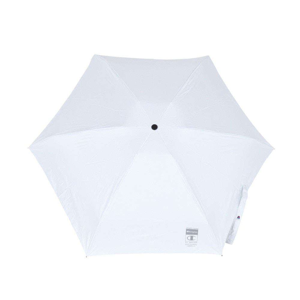 チャンピオン（CHAMPION）（メンズ、レディース）折りたたみ傘 晴雨兼用 5段コンパクト アイボリー 50cm CHP93MN50 IV UVカット 遮光 日傘 雨傘 