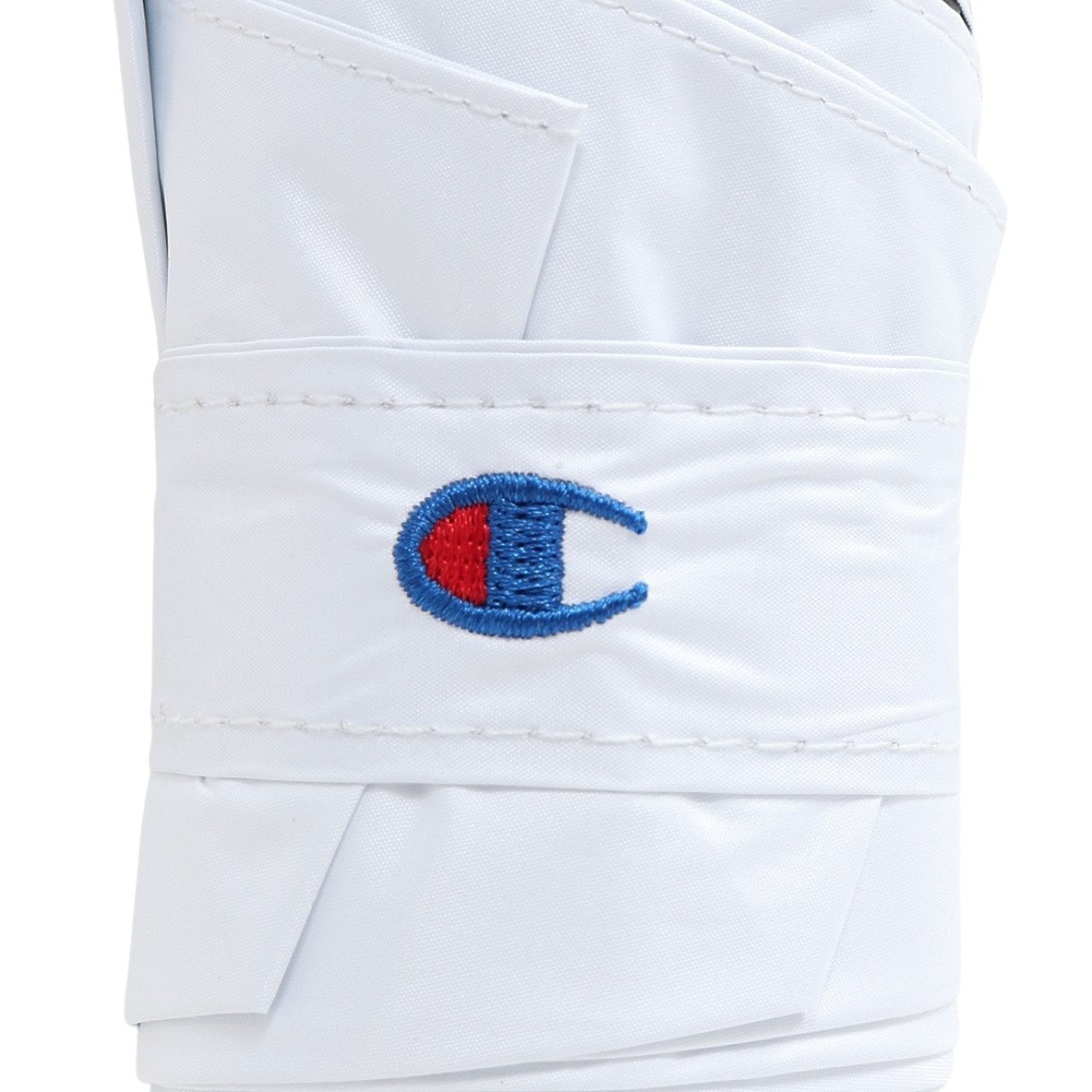 チャンピオン（CHAMPION）（メンズ、レディース）折りたたみ傘 晴雨兼用 5段コンパクト アイボリー 50cm CHP93MN50 IV UVカット 遮光 日傘 雨傘 