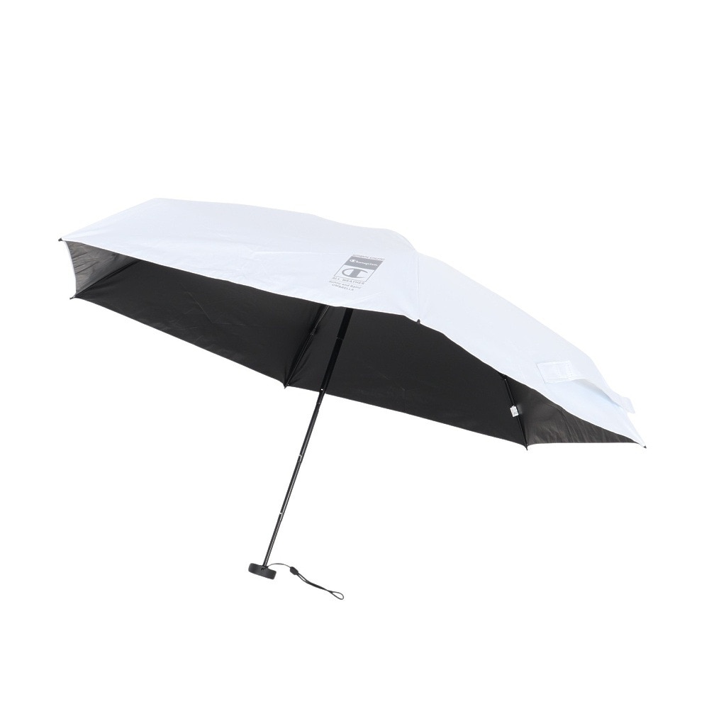 チャンピオン（CHAMPION）（メンズ、レディース）折りたたみ傘 晴雨兼用 5段コンパクト アイボリー 50cm CHP93MN50 IV UVカット 遮光 日傘 雨傘 
