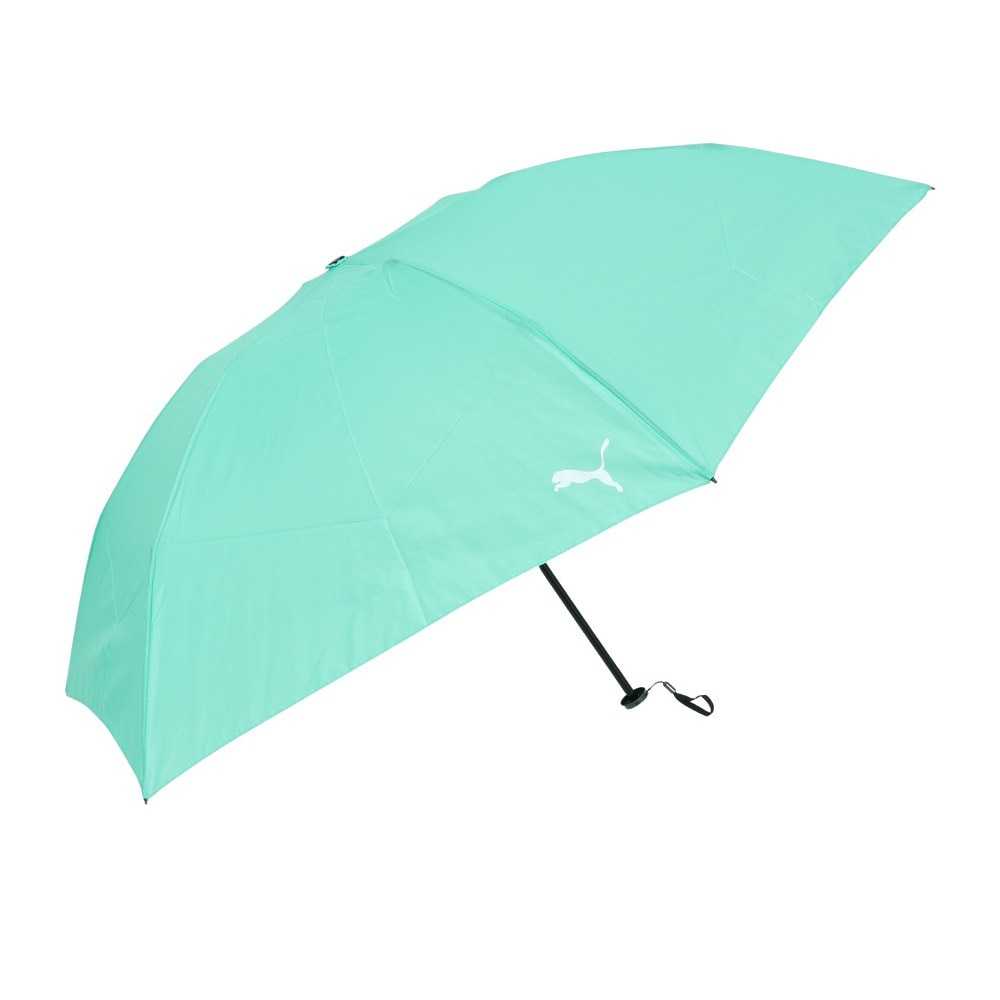 プーマ（PUMA）（メンズ、レディース、キッズ）折りたたみ傘 超軽量 リップ無地 緑 55cm PPL22MN55 三段式 雨傘 折り畳み 傘 持ち運び 