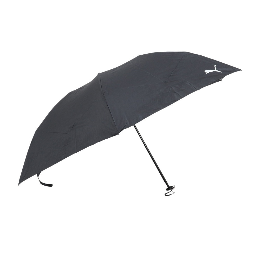 プーマ（PUMA）（メンズ、レディース、キッズ）折りたたみ傘 超軽量 リップ無地 黒 55cm PPL22MN55 BK 三段式 雨傘 折り畳み 傘 持ち運び 