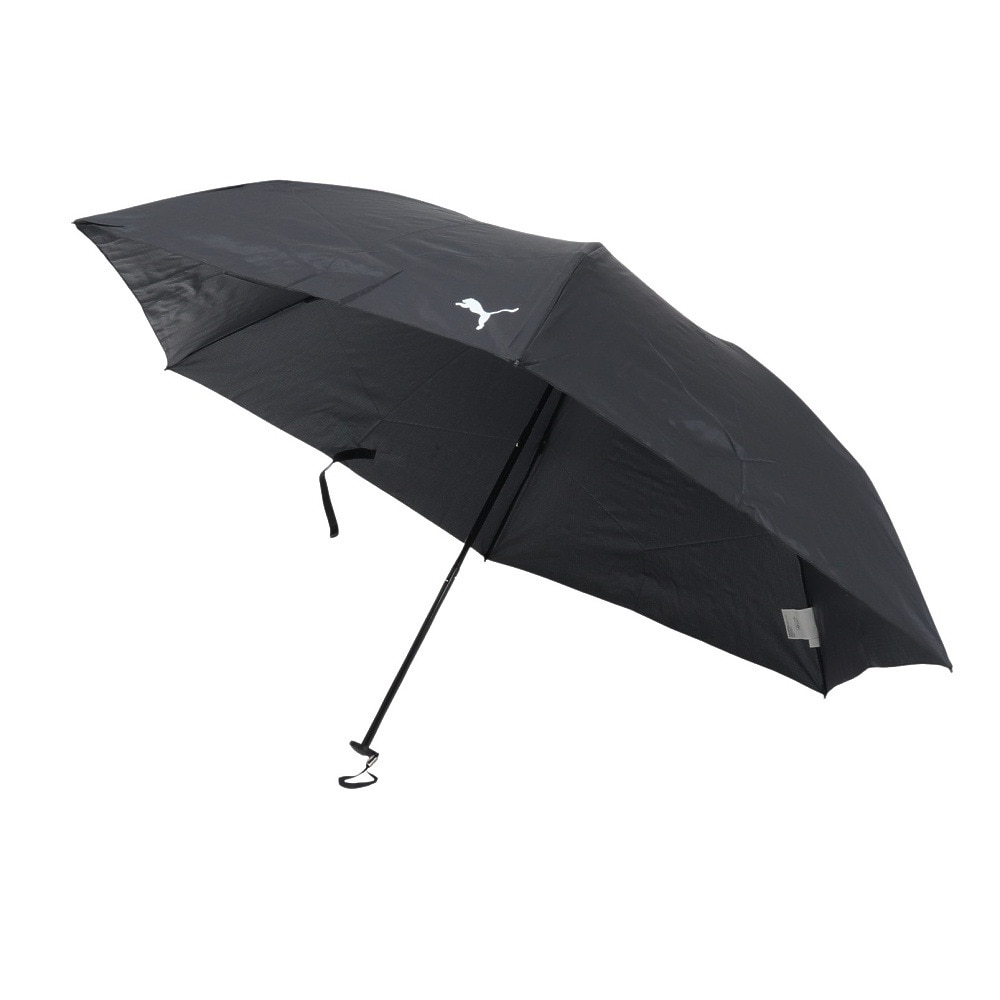 プーマ（PUMA）（メンズ、レディース、キッズ）折りたたみ傘 超軽量 リップ無地 黒 55cm PPL22MN55 BK 三段式 雨傘 折り畳み 傘 持ち運び 