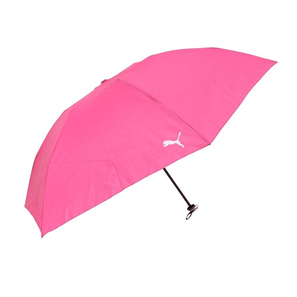 プーマ（PUMA）（メンズ、レディース、キッズ）折りたたみ傘 超軽量 リップ無地 ピンク 55cm PPL22MN55 PK 三段式 雨傘 折り畳み 傘 持ち運び 