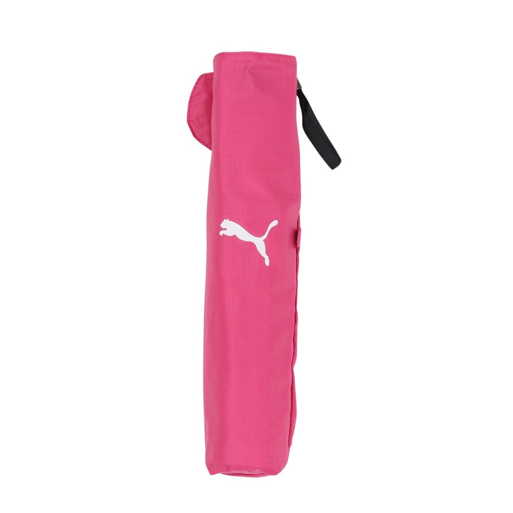 プーマ（PUMA）（メンズ、レディース、キッズ）折りたたみ傘 超軽量 リップ無地 ピンク 55cm PPL22MN55 PK 三段式 雨傘 折り畳み 傘 持ち運び 