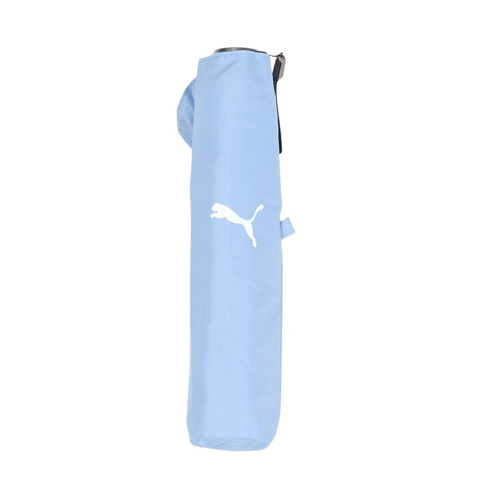 プーマ（PUMA）（メンズ、レディース、キッズ）折りたたみ傘 超軽量 リップ無地 水色 55cm PPL22MN55 SAX 三段式 雨傘 折り畳み 傘 持ち運び 
