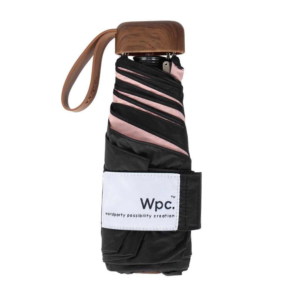 ワールドパーティー（wpc.）（レディース）日傘 折りたたみ 遮光インサイドカラー tiny 50cm 黒 801-12973-102 BK UPF50+ 晴雨兼用 遮熱 遮光 撥水