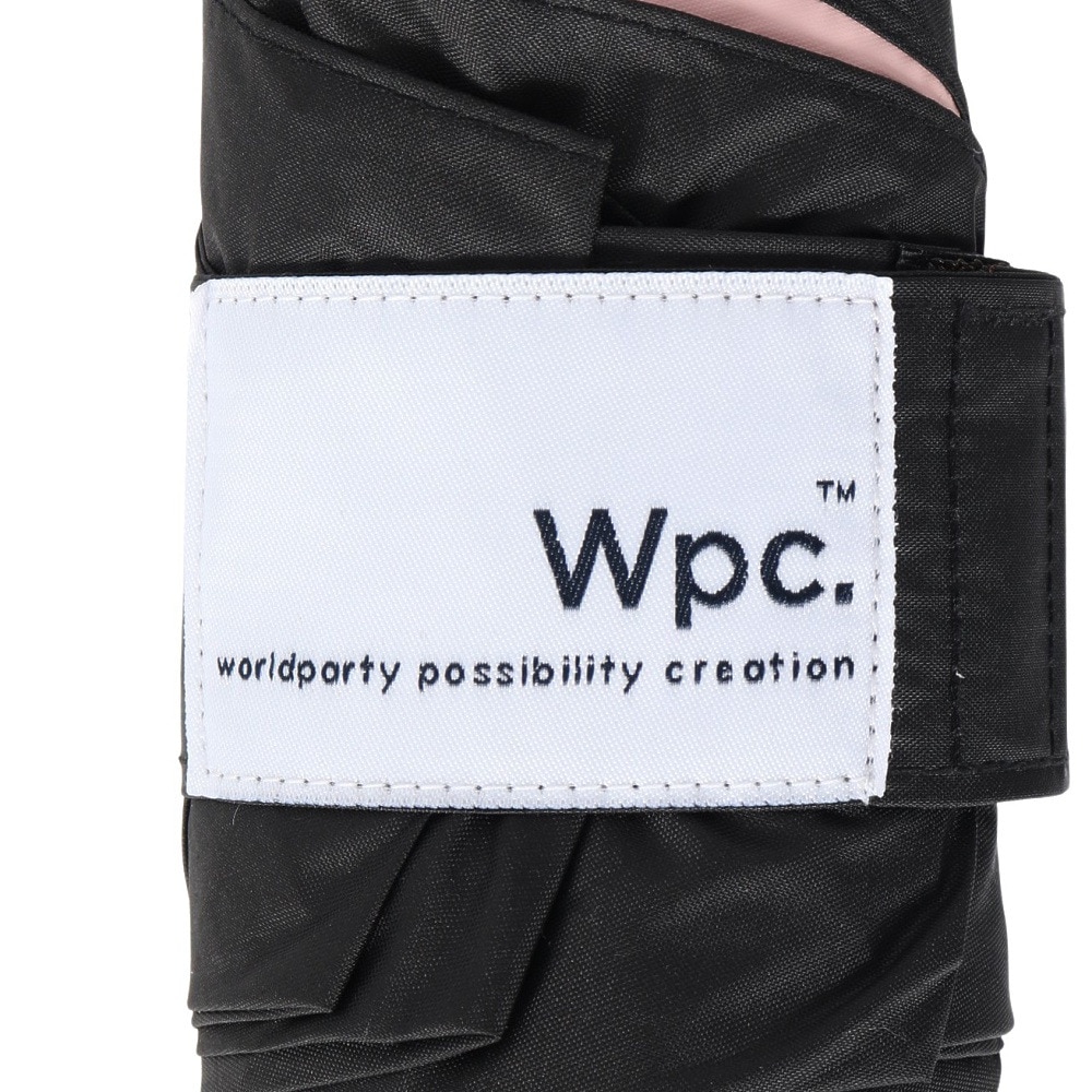 ワールドパーティー（wpc.）（レディース）日傘 折りたたみ 遮光インサイドカラー tiny 50cm 黒 801-12973-102 BK UPF50+ 晴雨兼用 遮熱 遮光 撥水