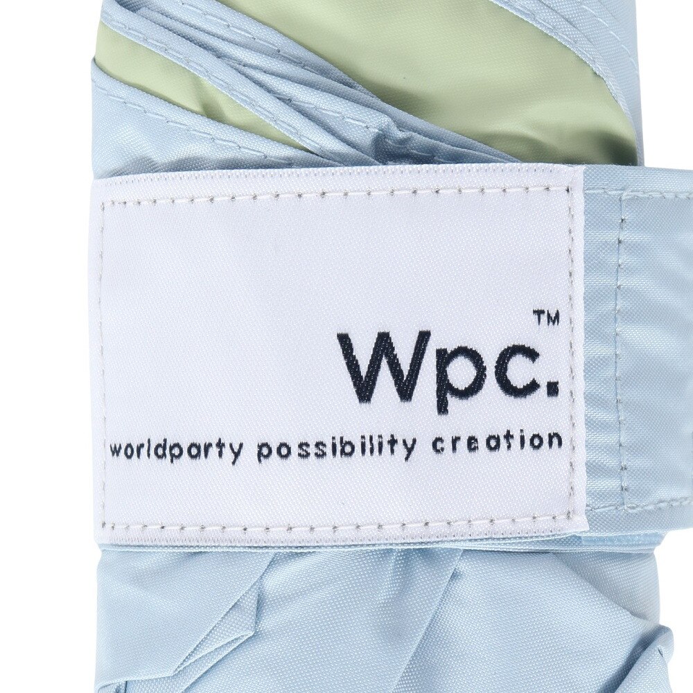 ワールドパーティー（wpc.）（レディース）日傘 折りたたみ 遮光インサイドカラータイニー 50cm サックス 801-12973-102 SX UPF50+ 晴雨兼用 遮熱 遮光 撥水