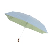 (レディース)日傘 折りたたみ 遮光インサイドカラータイニー 50cm サックス 801-12973-102 SX UPF50+ 晴雨兼用 遮熱 遮光 撥水